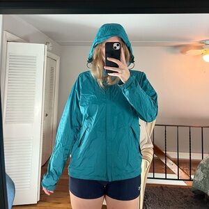 Eastern Mountain Sports Teal Rain Jacket